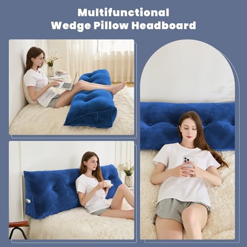 Zelladorra Headboard Pillow Twin, Triangular Wedge Pillow Headboard - Image 7