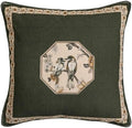 ISAENNE Vintage Elegant Linen Square Throw Pillow Cover by Isaennehomedecoration