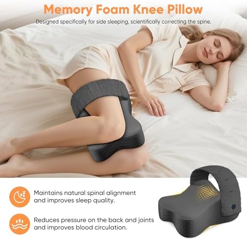 Knee Pillow for Side Sleepers, Leg Pillow for Side Sleeping, Sciatica Pain - Image 3