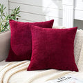 GAWAMAY Decorative Square Throw Pillow Covers 18"x18" Inch Set of 2, Super Soft by GAWAMAY