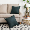 Jeanerlor Set of 2 20"x20" Pillowcase Cousion Cover Decor Cotton Linen by Jeanerlor