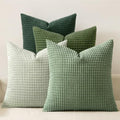 MIULEE Boho Decorative Pillow Covers 18x18 Inch Set of 4 Forest Green by MIULEE