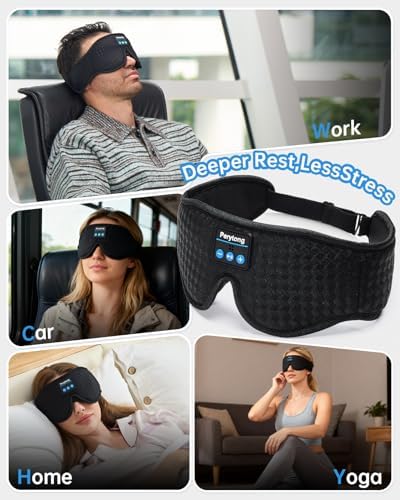 Perytong Sleep Mask and Wireless Sleep Headphones Headband, You Turn to Your - Image 5