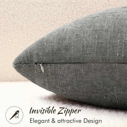 decorUhome Chenille Decorative Throw Pillow Covers 12x20 Set of 2 - Image 3