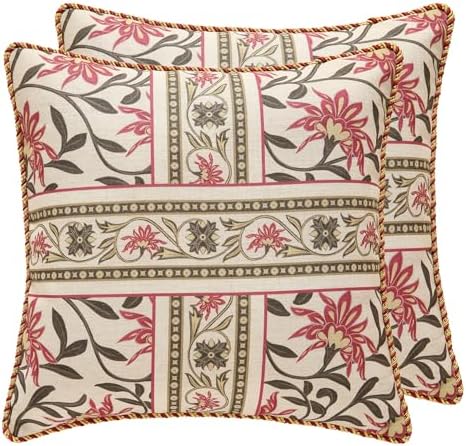 patdrea Vintage Linen Throw Pillow Cover by patdrea