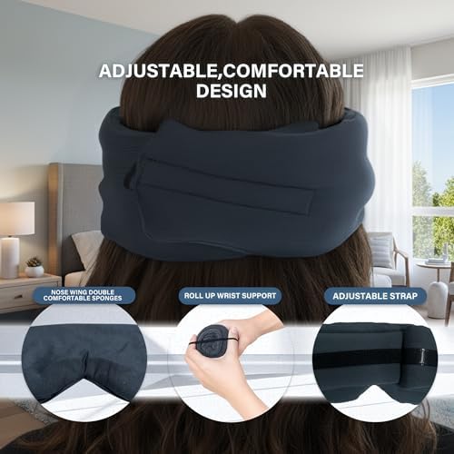 Cotton Sleep Mask for Side Sleepers - Image 6