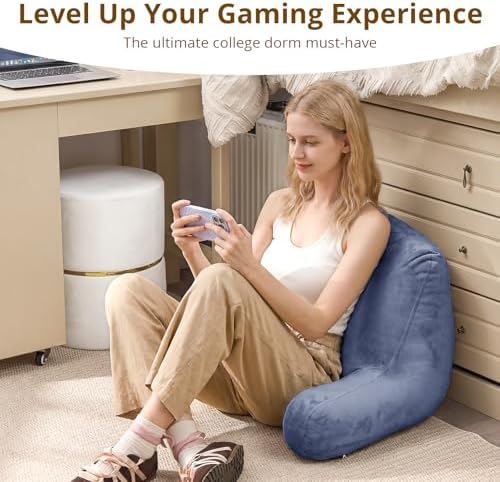 Sasttie Reading Pillow for Bed, Back Pillow for Sitting Up - Image 5