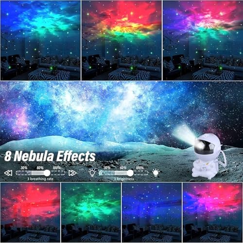 YXQUA Astronaut Galaxy Star Projector for Kids, White Guitar - Image 2