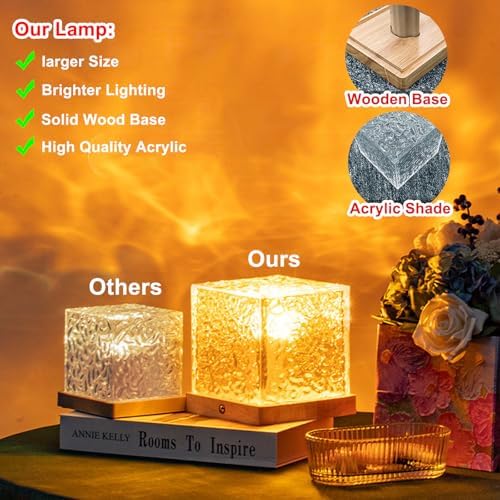 Ocean Projector Light, 16-Color Ambient Lighting Room Decor, Wood Base - Image 2