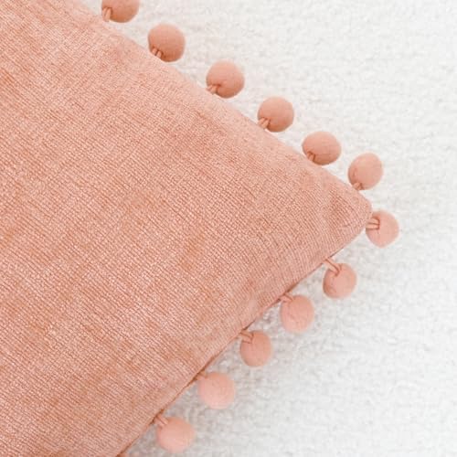 CaliTime Decorative Couch Throw Pillow Covers 18 X 18 Inches Dusty Pink - Image 3