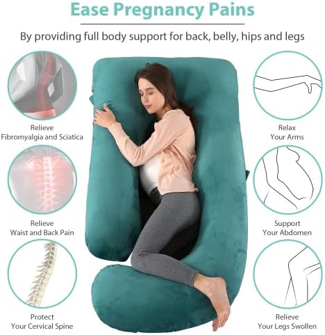 BATTOP Pregnancy Pillows for Sleeping- U Shaped Full Body Maternity Pillow - Image 6