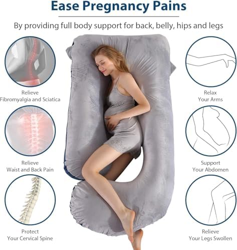 Victostar Pregnancy Pillow, 57 inches U Shaped Maternity Pillow - Image 2