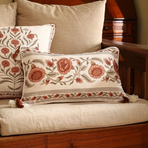 ISAENNE Designer French Linen Throw Pillow Cover - Image 5