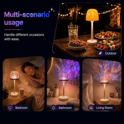 Shower Lamp Waterproof Rechargeable LED Ocean Projector outdoor floor lamps - Image 6