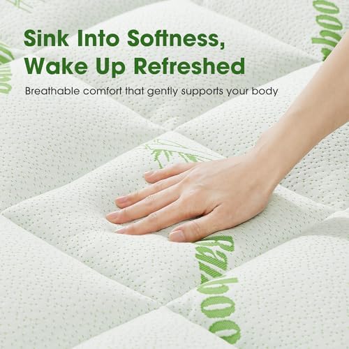 Mattress Pad King Size, Cooling Pillow Top Mattress Topper, Ultra Soft Viscose - Image 2
