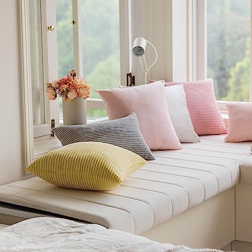 Home Brilliant Yellow Euro Pillow Shams 60x60 cm Set of 2 - Image 6