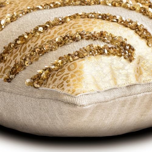 The HomeCentric Gold 12"x22" Lumbar Pillow Cover, Faux Leather Animal, Leopard - Image 2