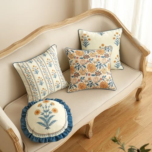 ISAENNE Linen Square Throw Pillow Cover - Image 6