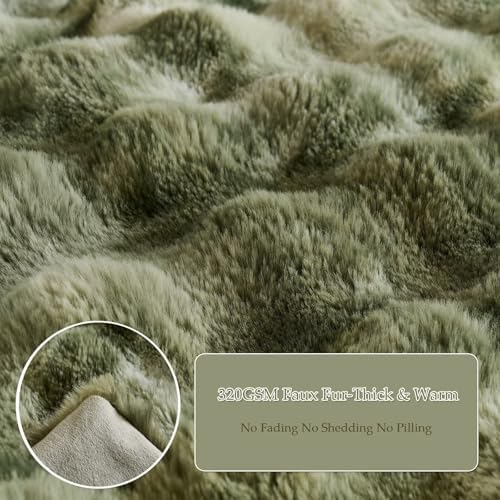 20"x54"Luxury Shaggy Faux Fur Body Pillow Cover, Bubble Fluffy Plush Bed Body - Image 7