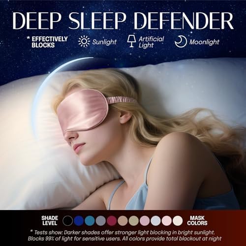 OLESILK 100% Mulberry Silk Sleep Mask - Image 4