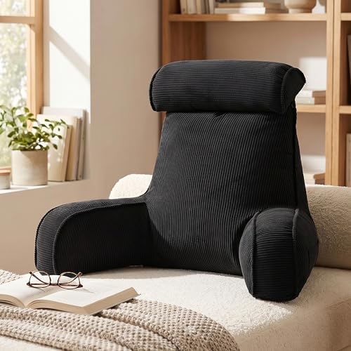 Corduroy Reading Pillow for Sitting Up in Bed, Bed Rest Backrest Pillow - Image 2