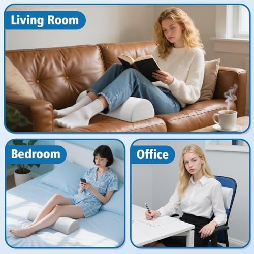 Knee Pillow for Side Sleepers, Leg Pillow for Back & Sciatica Pain - Image 4