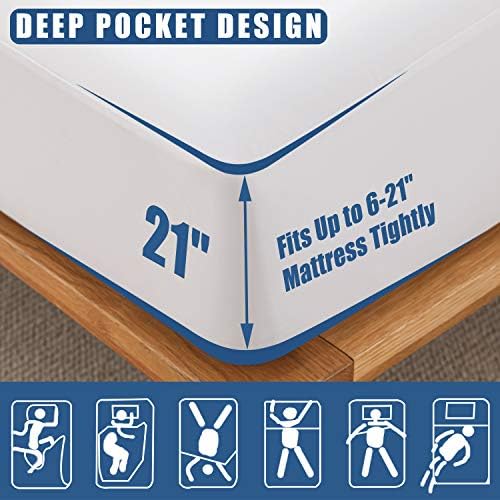 1 Pack Twin Size Waterproof Mattress Protector, Breathable Mattress Cover - Image 3