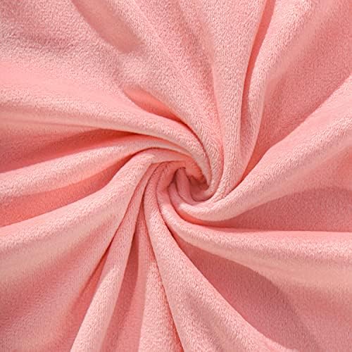 NTBAY Queen Velvet Pillowcases, Light Pink - Image 2