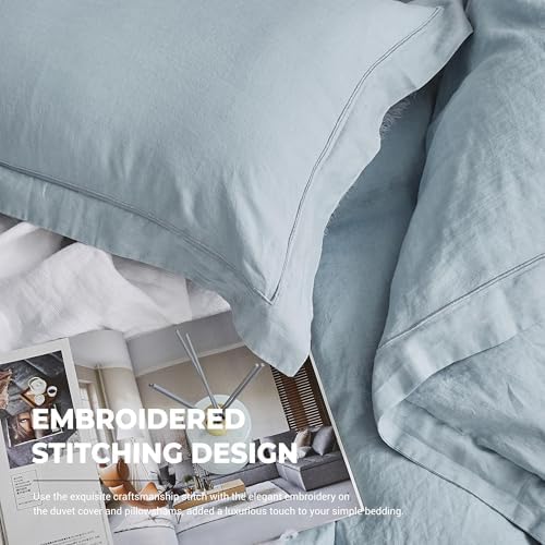 Simple&Opulence 100% French Linen Duvet Cover Set - Image 3