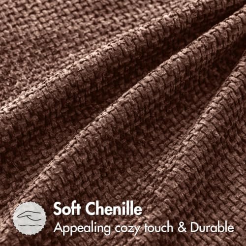 MIULEE Dercorative Lumbar Throw Pillow Covers 12x20 Red Brown 2 Pack - Image 3