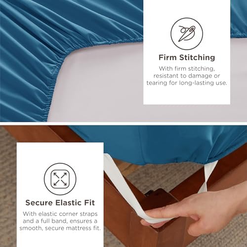 Bedsure Deep Pocket Twin Sheets Set - Image 4