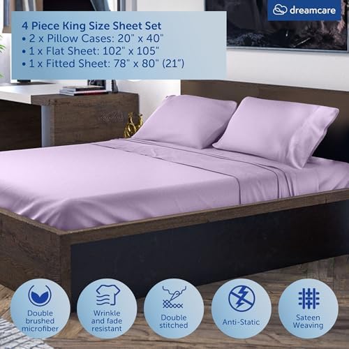 DREAMCARE King Size Sheets Set - Image 4