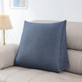 Triangular Reading Pillow with Side Pocket, Backrest Support Cushion by Unknown
