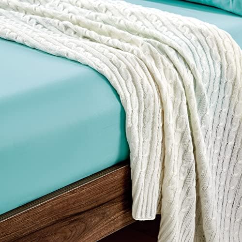 FreshCulture Twin Fitted Sheets, Bulk Pack of 6, Deep Pocket, Soft Microfiber - Image 5