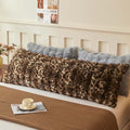 LIFEREVO Leopard Print Body Pillow Cover 20x54, Soft Fluffy Faux Rabbit Fur by LIFEREVO