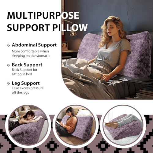 Triangle Reading Pillow Queen Size XXL Wedge Headboard Extra Large Back Support - Image 3