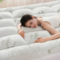 DOWNCOOL 3 Inch Full Mattress Topper, Breathable Bamboo Viscose Air Layer by DOWNCOOL