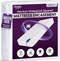 Waterproof Zippered Mattress Protector Queen Pack of 2 by UTOPIABEDDING