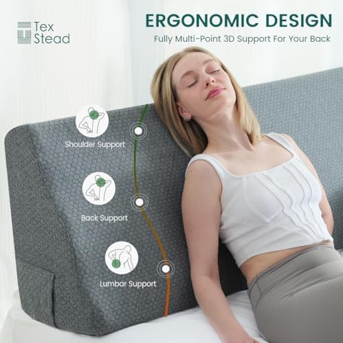 Headboard Wedge Pillow High-Resilience Daybed Pillow Foam Cushion - Image 2