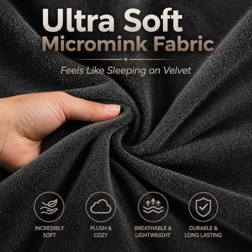 EVOLIVE Micromink Body Pillow Cover 21"x54", Zipper Closure - Image 2
