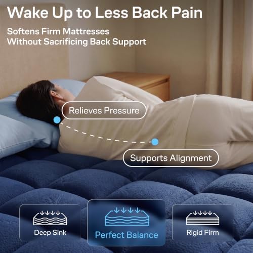 Niagara Sleep Solution Twin XL Ultra Soft Mattress Topper—Back Pain Relief - Image 4