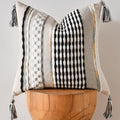 AmHoo Chenille Striped Textured Boho Throw Pillow Covers Aesthetic by AmHootextile