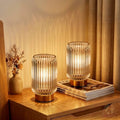 MJ PREMIER Battery Operated Lamp, Small Cordless Lamp with Timer, Clear*2 by MJPREMIER