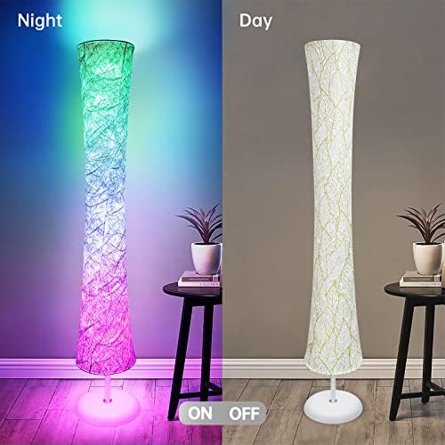 WORLD WIN 61'' RGB LED Corner Floor Lamp, Round with Disc Base - Image 4