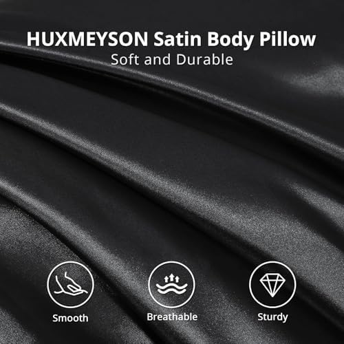 HUXMEYSON Body Pillow with Satin Pillowcase, Body Pillow - Image 3