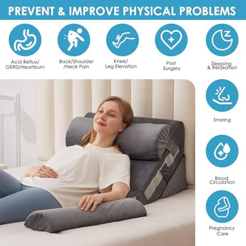 MEGCXIT Wedge Pillow Set for After Surgery, Bed Wedge - Image 2