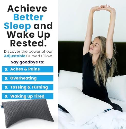 Sidney Sleep Adjustable Curved Pillows - Image 4