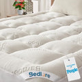 BEDLORE King Mattress Topper, Thick Pillow Top Mattress Pad by Bedlore