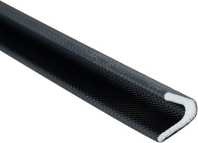 Adhesive V Shape Weatherstrip, Weather Stripping Door Seal Strip Foam Door Frame Insulation Side Jamb Bottom Groove Gap Filler Soundproof V Weatherstripping (Black, 1/2 in x 1/2 in x 26 Ft)