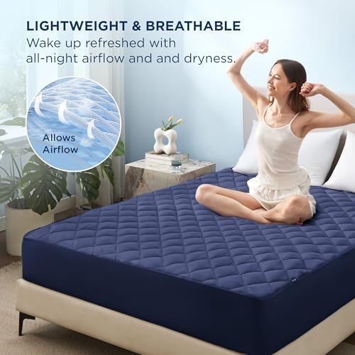 Bedsure Full Mattress Protector, Quilted Waterproof Mattress Protector - Image 4